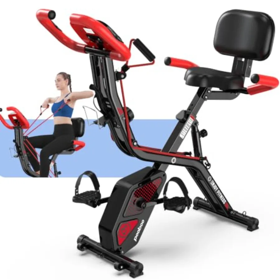 Home Gym Leg - Folding Magnetic X-Bike for home gym