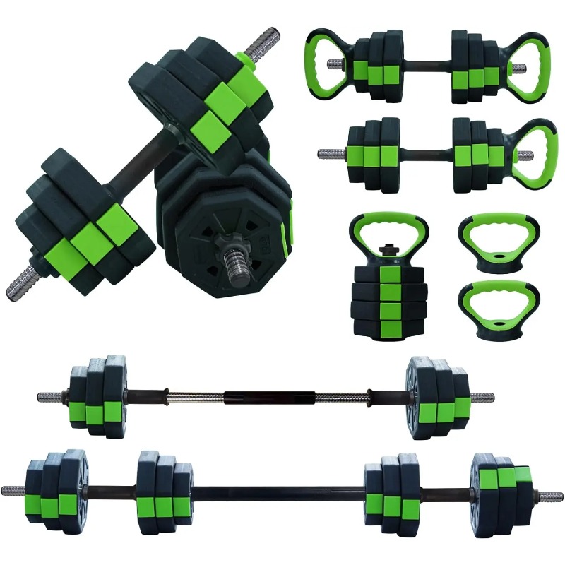 Home Gym Kettlebells - 4 in 1 Adjustable Dumbbell Set,44lbs