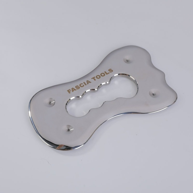 Home Gym Leg - Hole‑Designed Stainless Steel Gua Sha Board