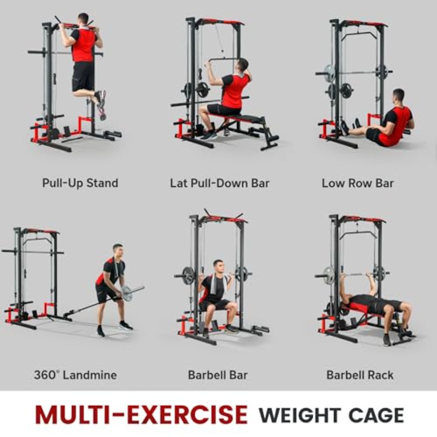 Power Cage Smith Machine Multi - Squat Rack Power recension och pris