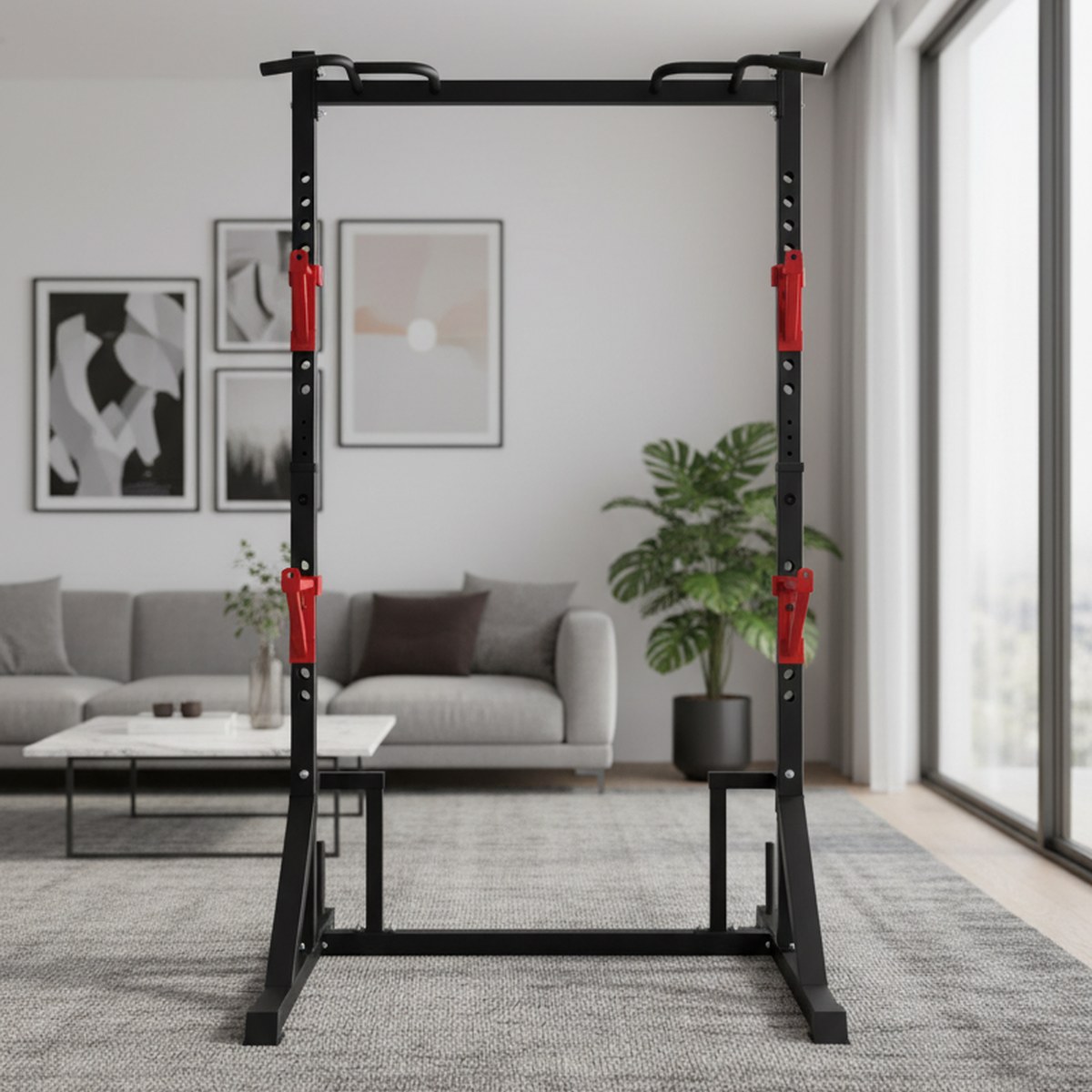 Adjustable Power Rack with Pul - Squat Rack Power recension och pris