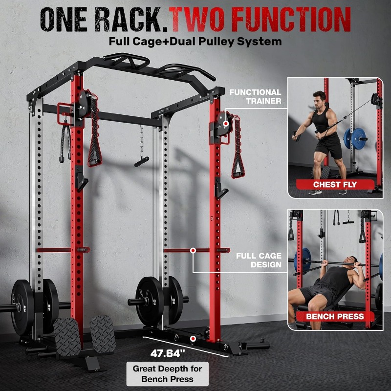 DP01 Power Cage, 2000LBS Squat - Squat Rack Power recension och pris