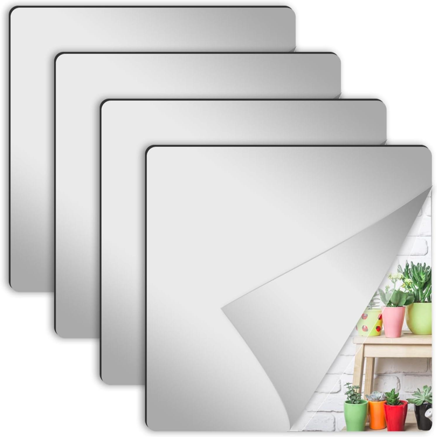 4Pcs Acrylic Mirror Wall Stick - Home Gym Diy recension och pris