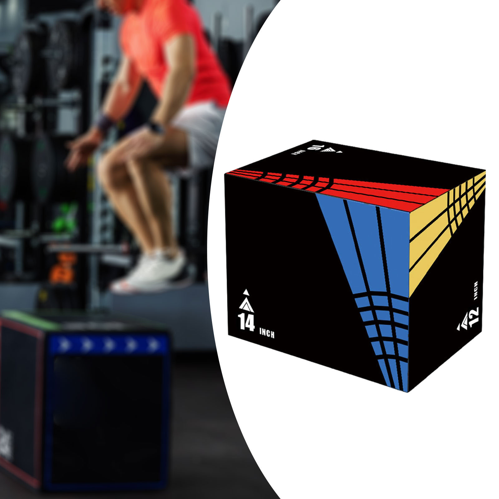 3-in-1Jump Box Plyometric Box  - Home Gym Equipment Set recension och pris