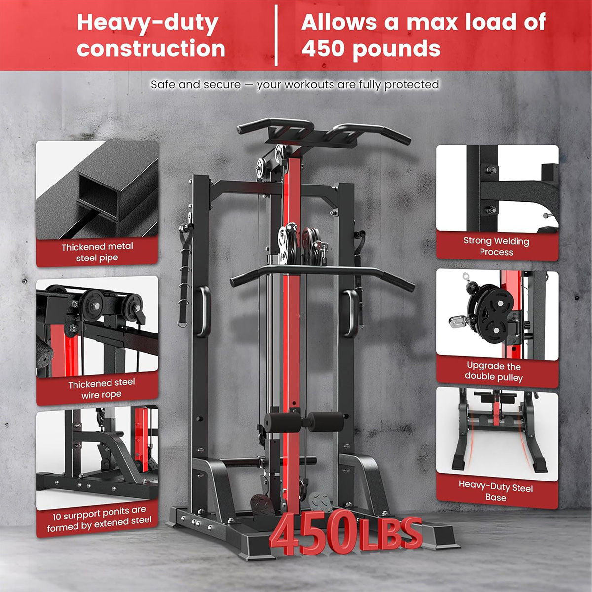 Pooboo Home Gym Machine - High - Home Gym Leg recension och pris