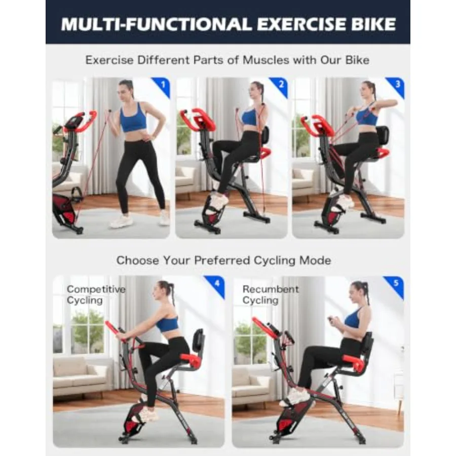 Folding Magnetic X-Bike for ho - Home Gym Leg recension och pris
