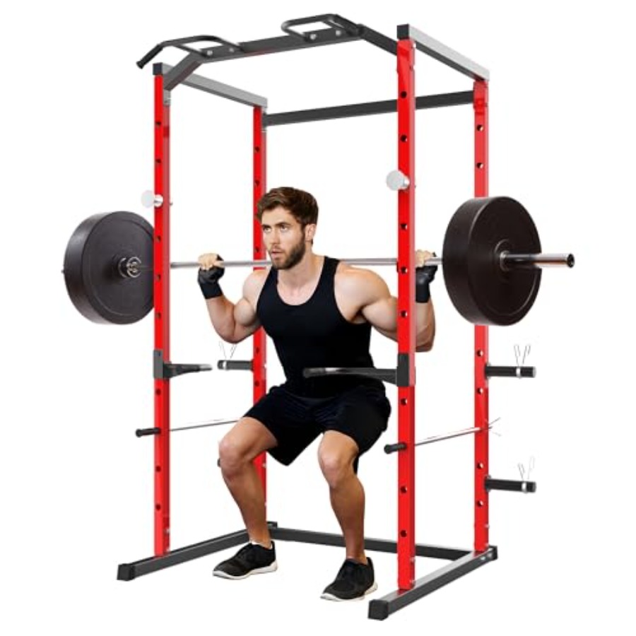 Heavy-Duty Power Cage with Pul - Squat Rack Power recension och pris