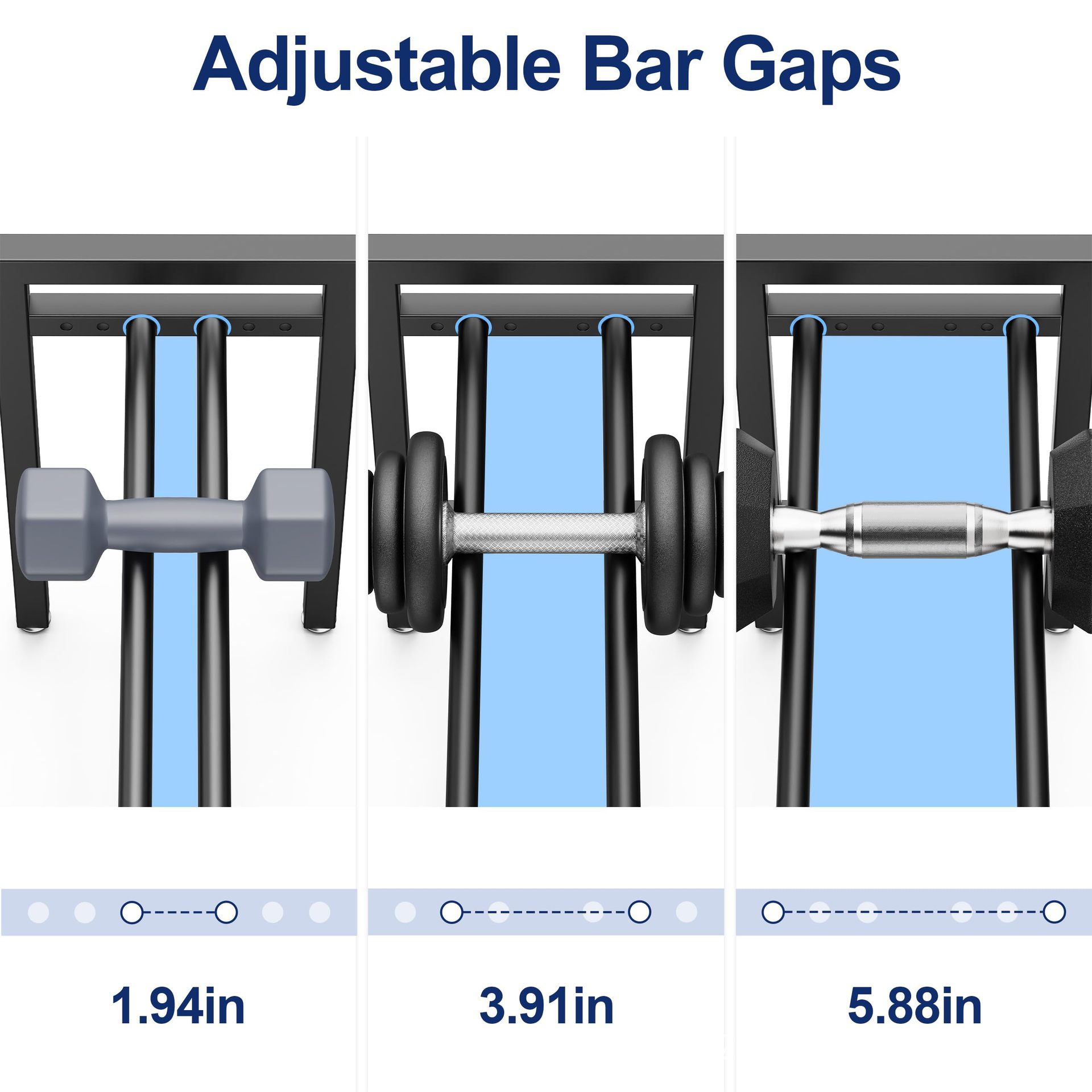 Adjustable Metal Dumbbell Rack - Home Gym Kettlebells recension och pris