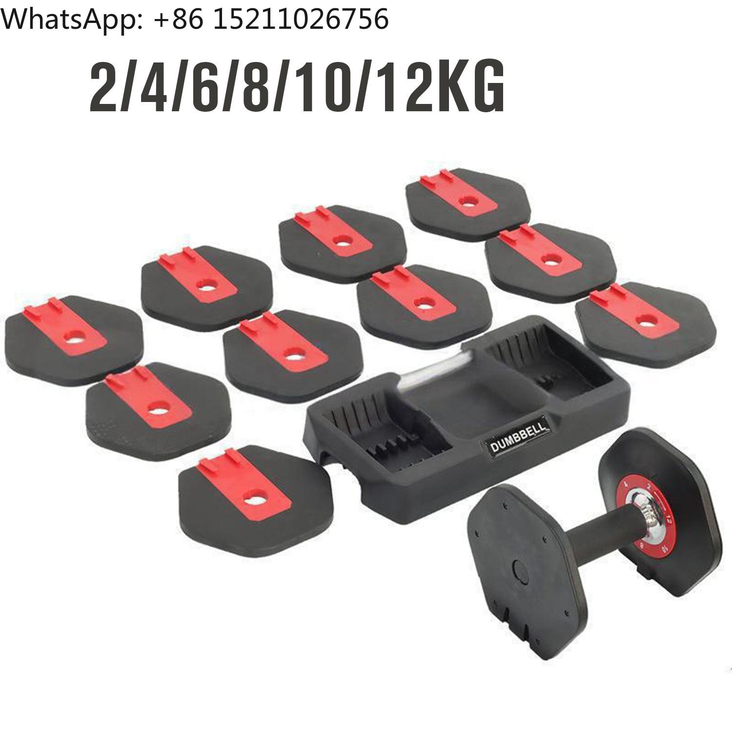 Adjustable Dumbbell 2kg 4kg 6k - Home Gym Equipment Set recension och pris