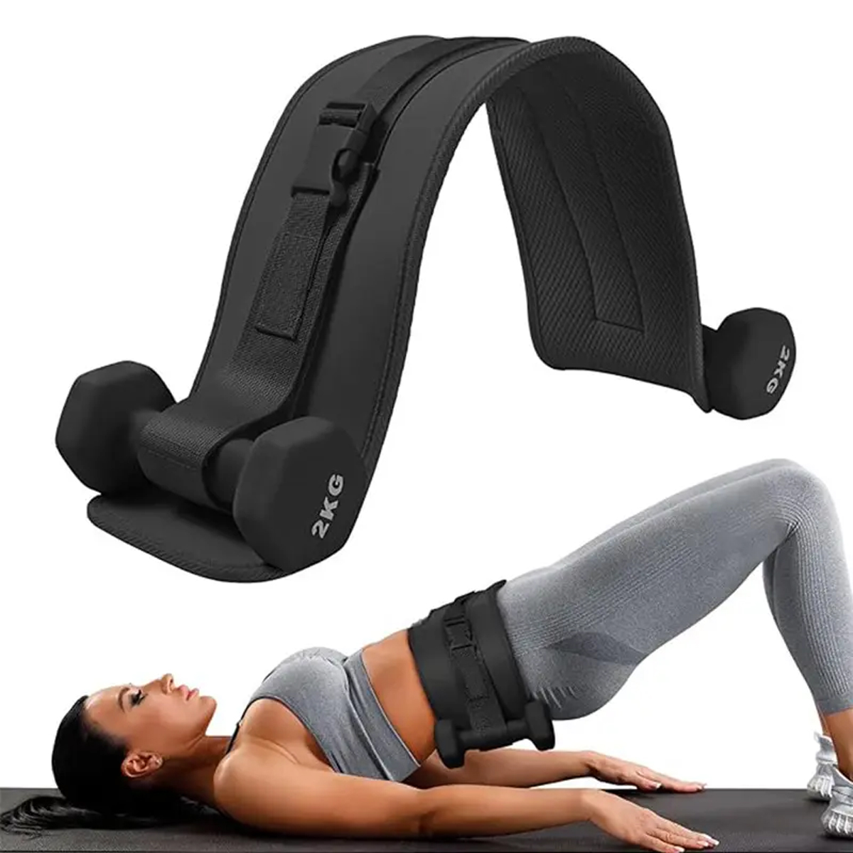 Adjustable Weighted Waist Belt - Home Gym Dumbbell Workout recension och pris