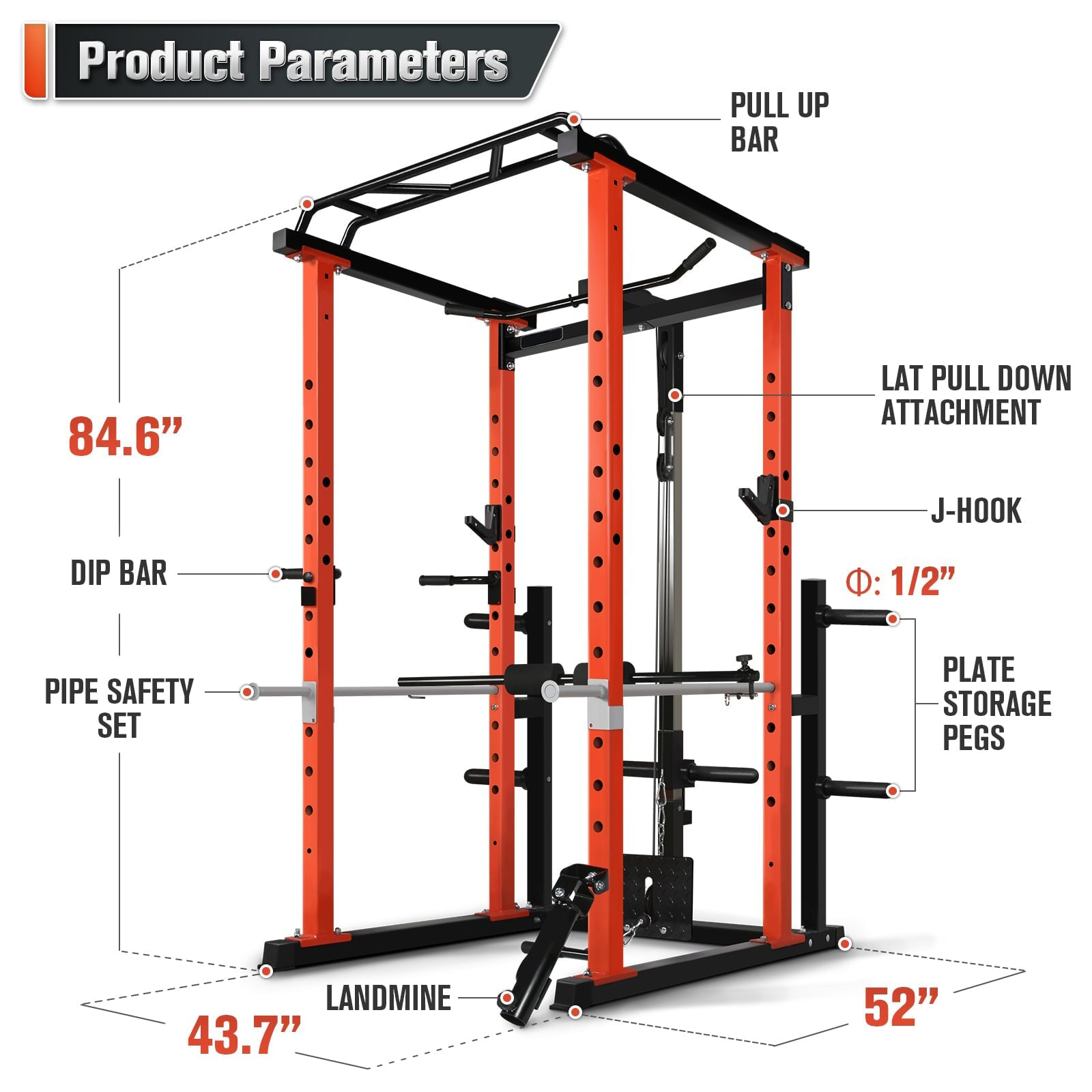 Commercial  Multi-function Pow - Squat Rack Power recension och pris