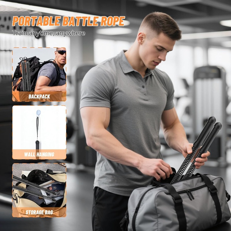 Wireless Swing Combat Rope, 2P - Home Gym Equipment Set recension och pris