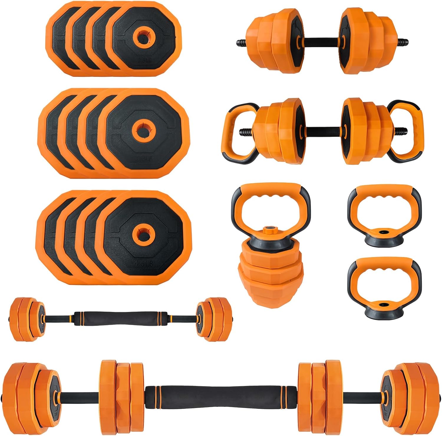 4-in-1 Adjustable Dumbbell Set - Home Gym Used recension och pris