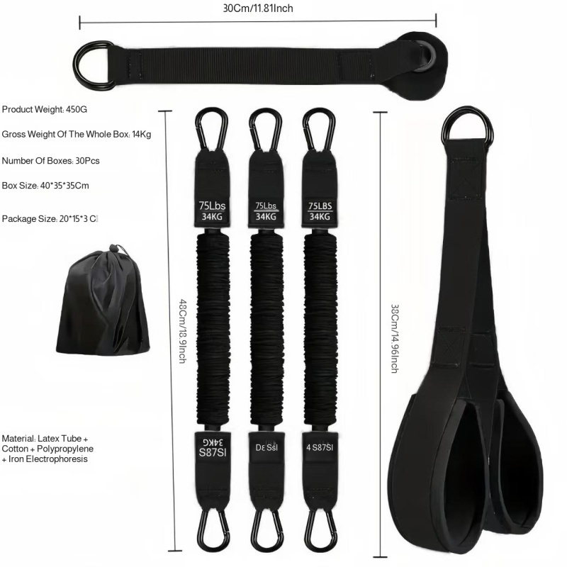 Resistance Bands Set Triceps R - Home Gym Equipment Set recension och pris