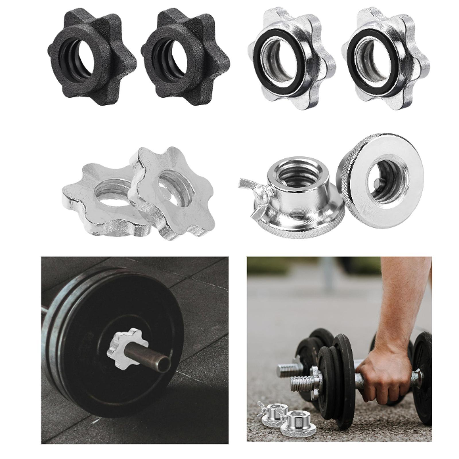 2Pcs Barbell Screw Collars Equ - Home Gym Dumbbell Workout recension och pris