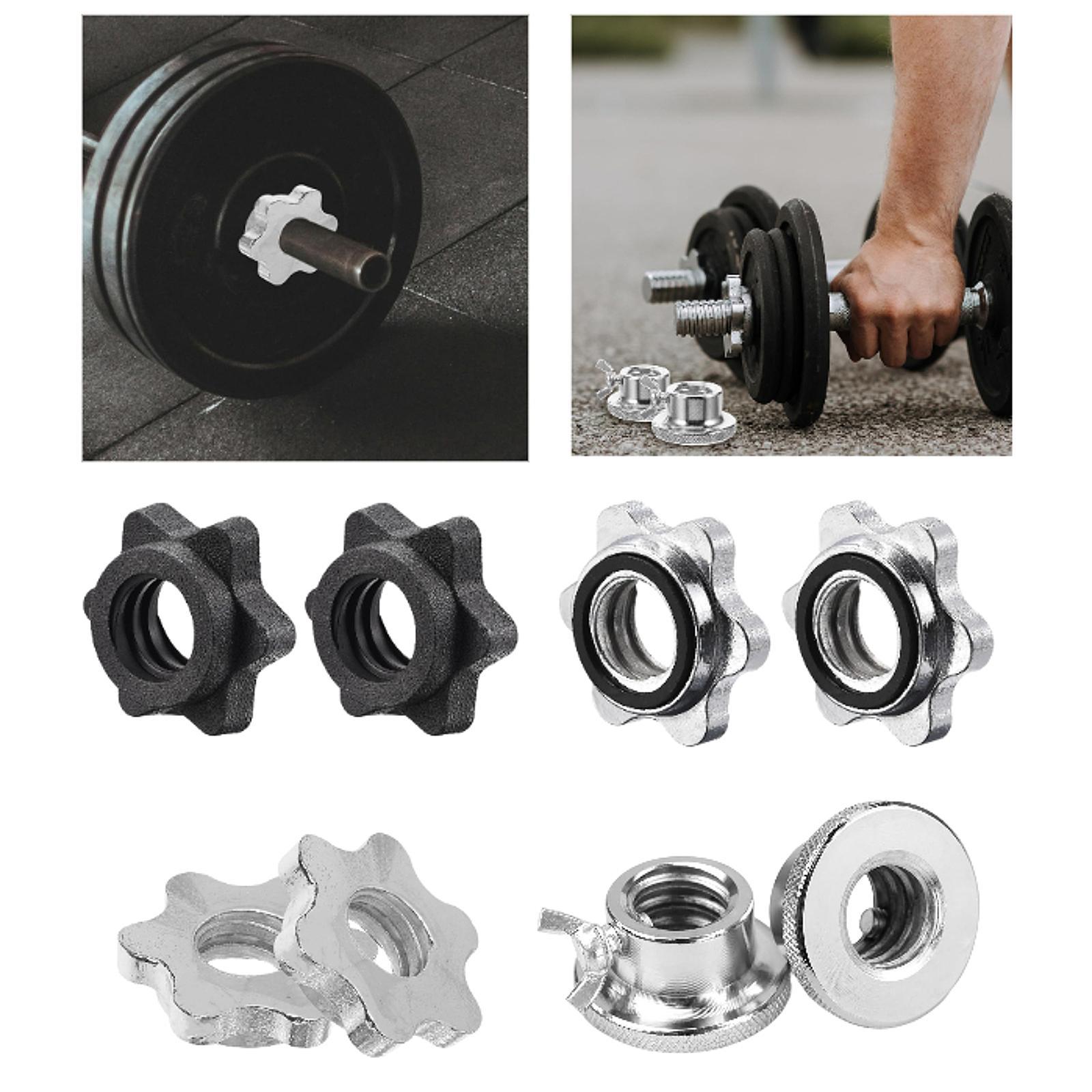 2Pcs Barbell Screw Collars Equ - Home Gym Dumbbell Workout recension och pris